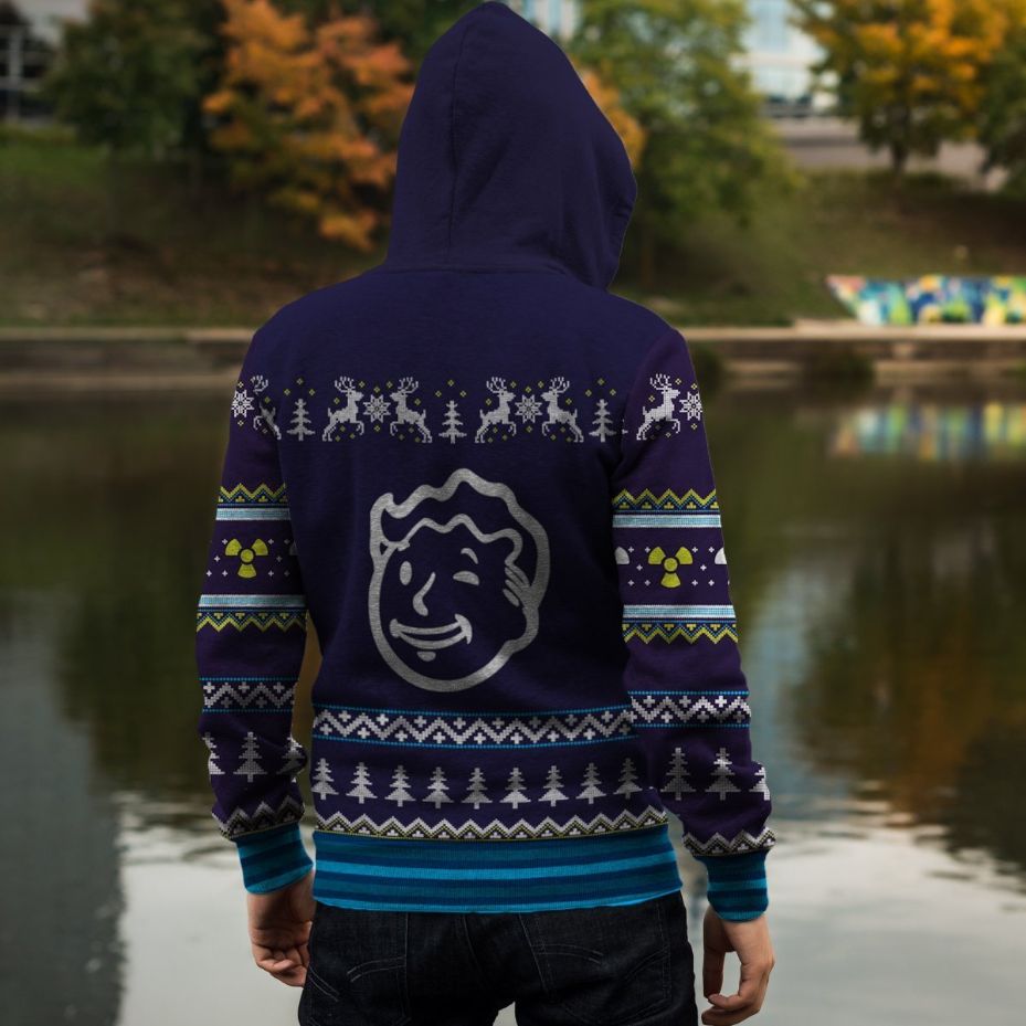 Dweller Boy Vault-Tec Christmas 3D All Over Print Hoodie Dweller Boy Vault-Tec Christmas 3D All Over Print Hoodie