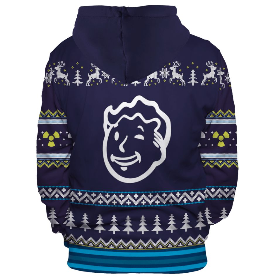Dweller Boy Vault-Tec Christmas 3D All Over Print Hoodie Dweller Boy Vault-Tec Christmas 3D All Over Print Hoodie