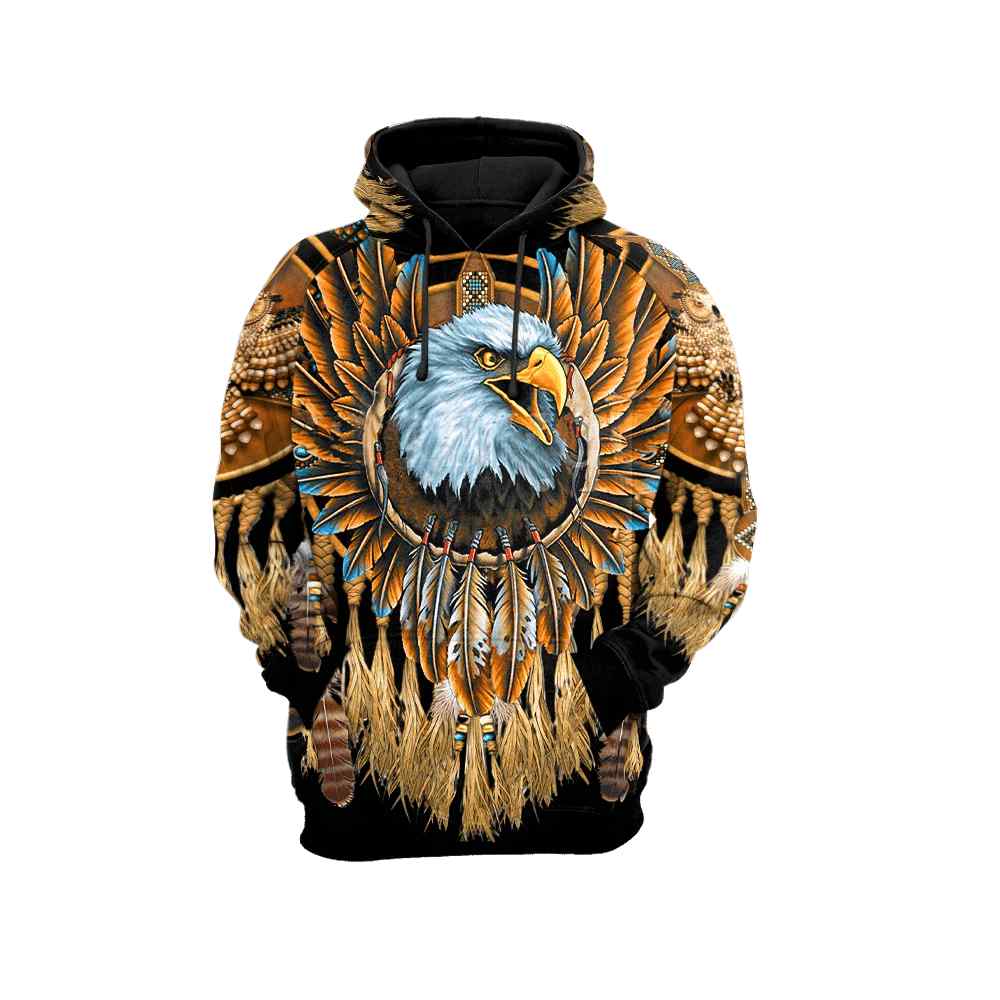 Eagle Native American All Over Printed Unisex Hoodie Eagle Native American All Over Printed Unisex Hoodie