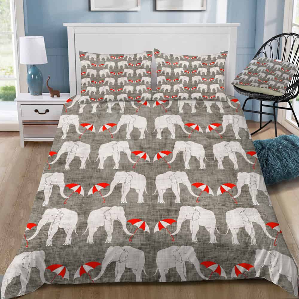 Elephant And Umbrella Bedding Set Elephant And Umbrella Bedding Set