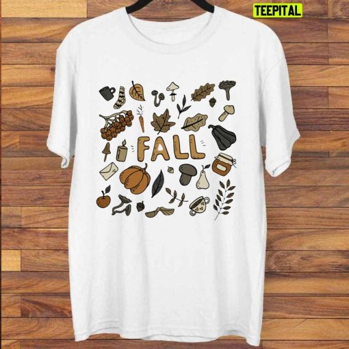 Fall Doodles Autumn Doodles Thanksgiving Sweatshirt