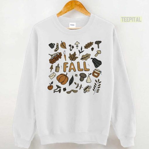 Fall Doodles Autumn Doodles Thanksgiving Sweatshirt
