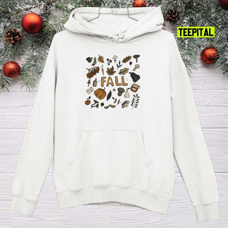 Fall Doodles Autumn Doodles Thanksgiving Sweatshirt Fall Doodles Autumn Doodles Thanksgiving Sweatshirt