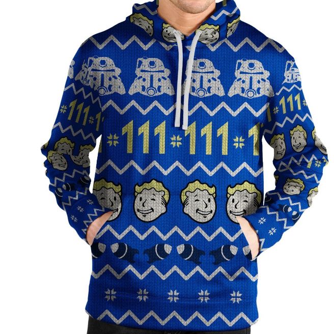 Fallout Bunker Holiday All Over Print Unisex Hoodie Fallout Bunker Holiday All Over Print Unisex Hoodie