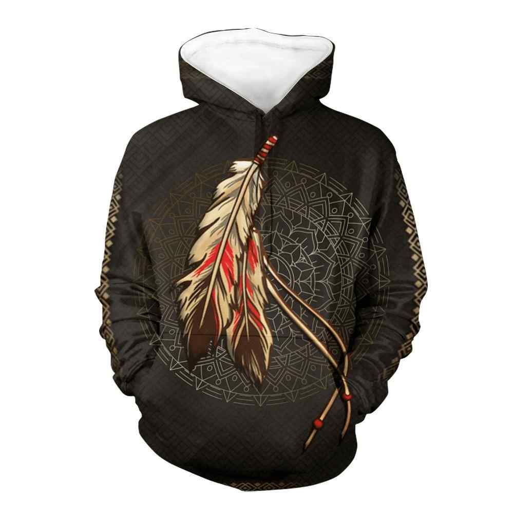 Feathers Native All Over Printed Unisex Hoodie Feathers Native All Over Printed Unisex Hoodie