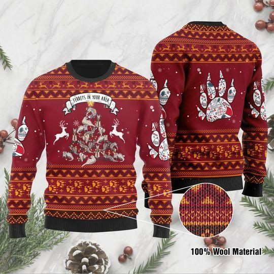 Ferrets In Your Area All Over Printed Sweater Ferrets In Your Area All Over Printed Sweater