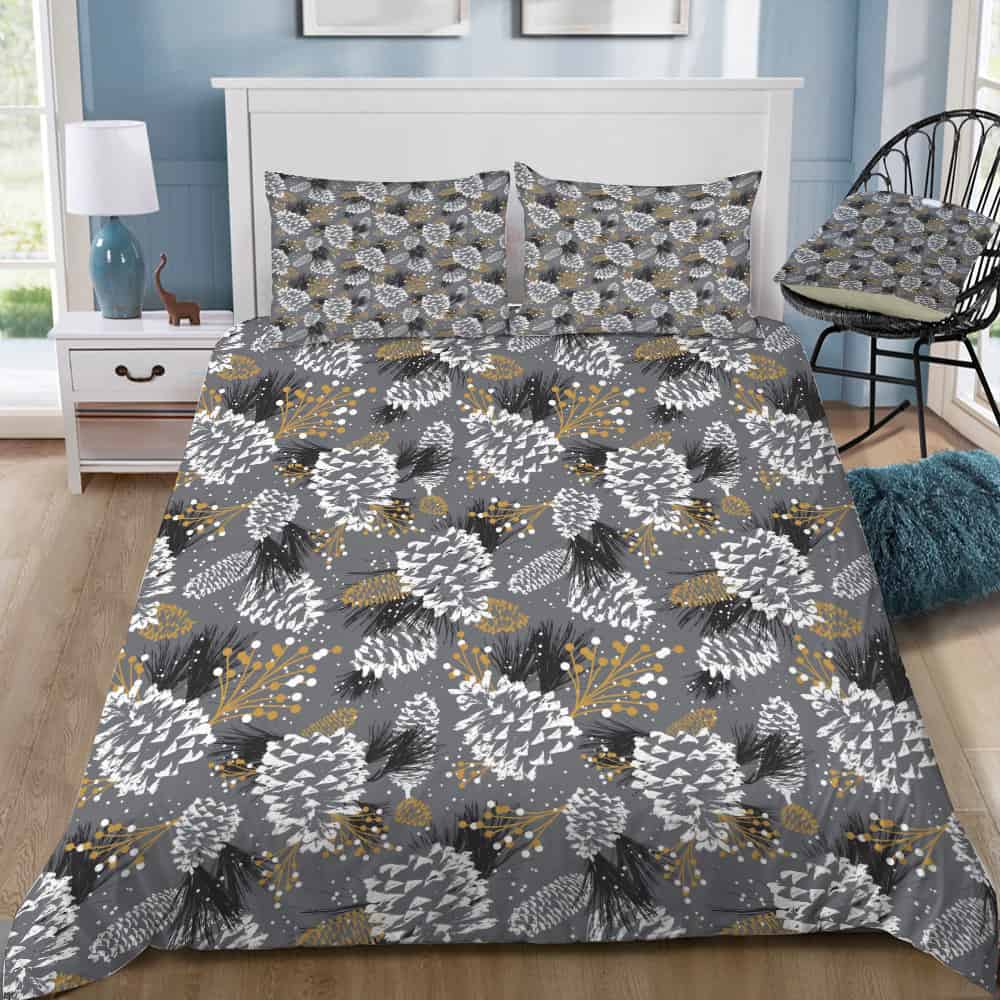 Festive Forest Silver Bedding Set Festive Forest Silver Bedding Set