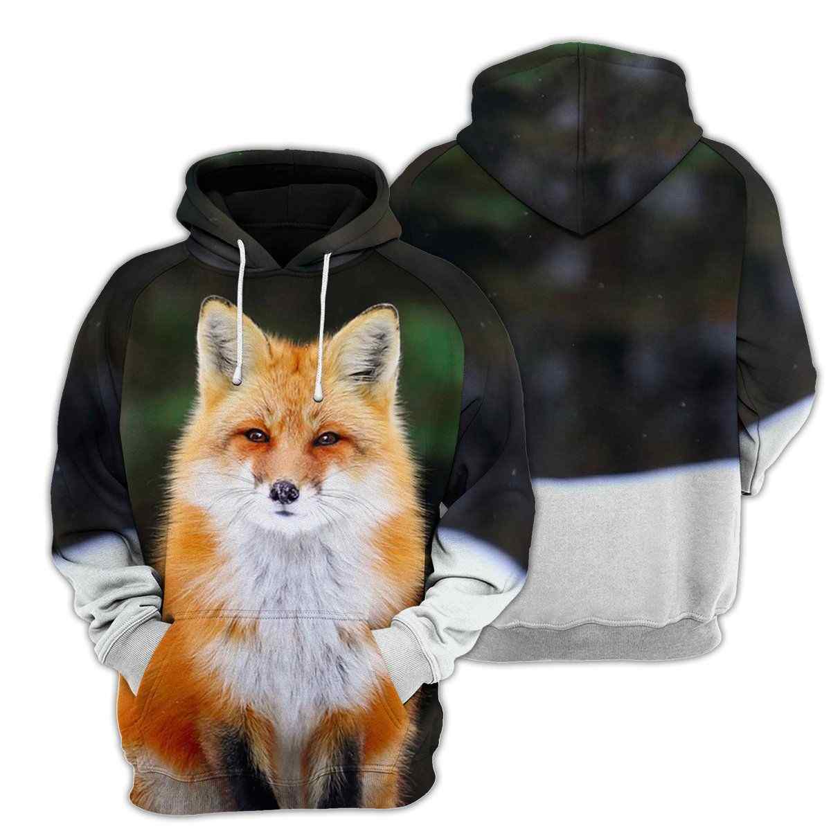 Fox All Over Print Unisex Hoodie Fox All Over Print Unisex Hoodie