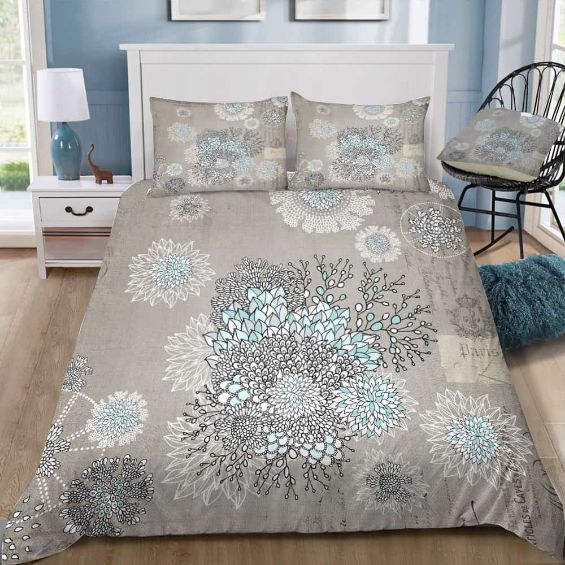 French Blue Bedding Set French Blue Bedding Set
