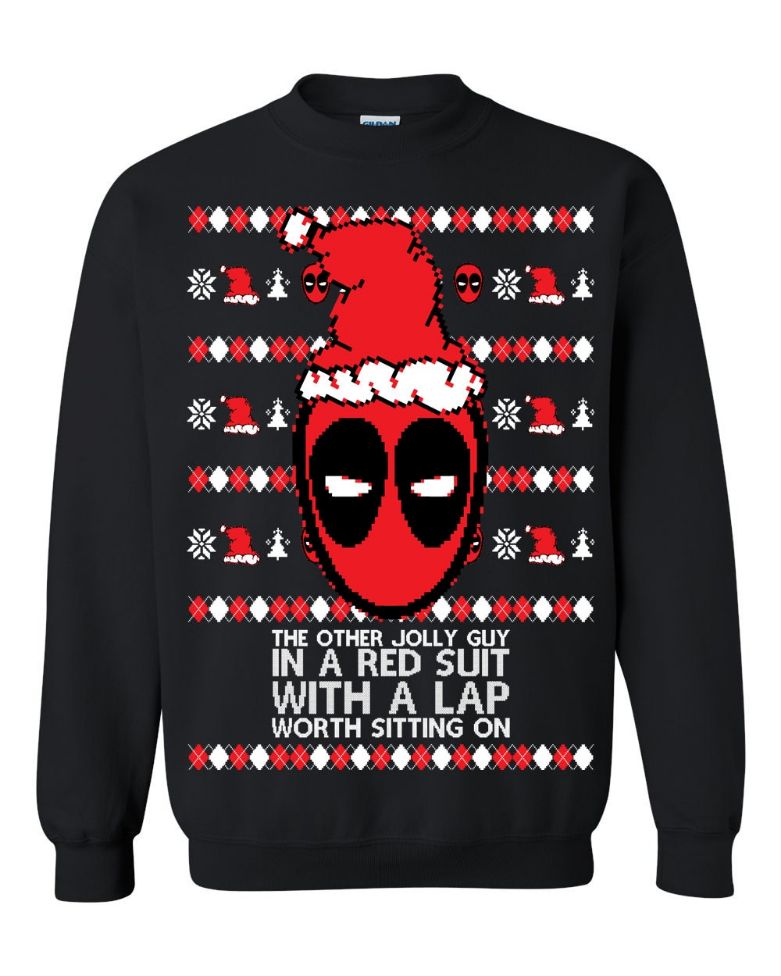 Funny Deadpool Ugly Christmas Sweater Funny Deadpool Ugly Christmas Sweater