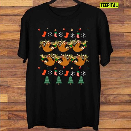 Funny Sloth Ugly Christmas Sweatshirt