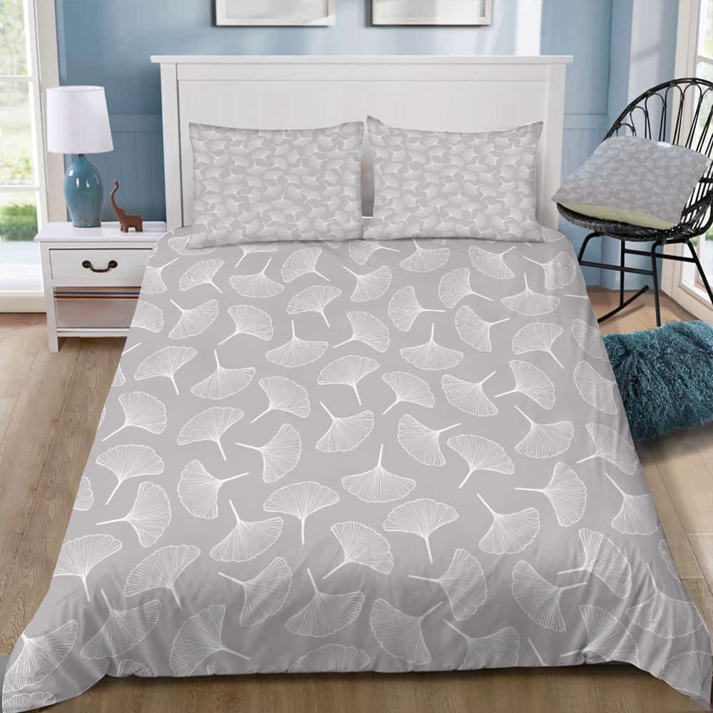 Ginkgo Away With Me Gray Bedding Set Ginkgo Away With Me Gray Bedding Set