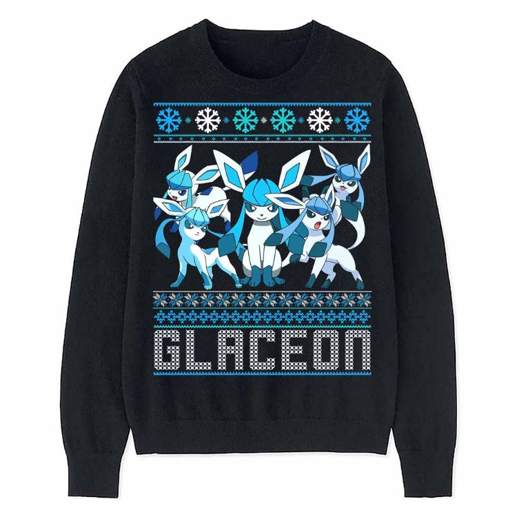 Glaceon Cool Ugly Christmas Crewneck Sweatshirt Glaceon Cool Ugly Christmas Crewneck Sweatshirt