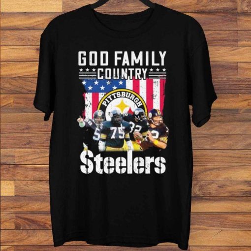 God Family Country Pittsburgh Steelers Teams 2021 T-Shirt