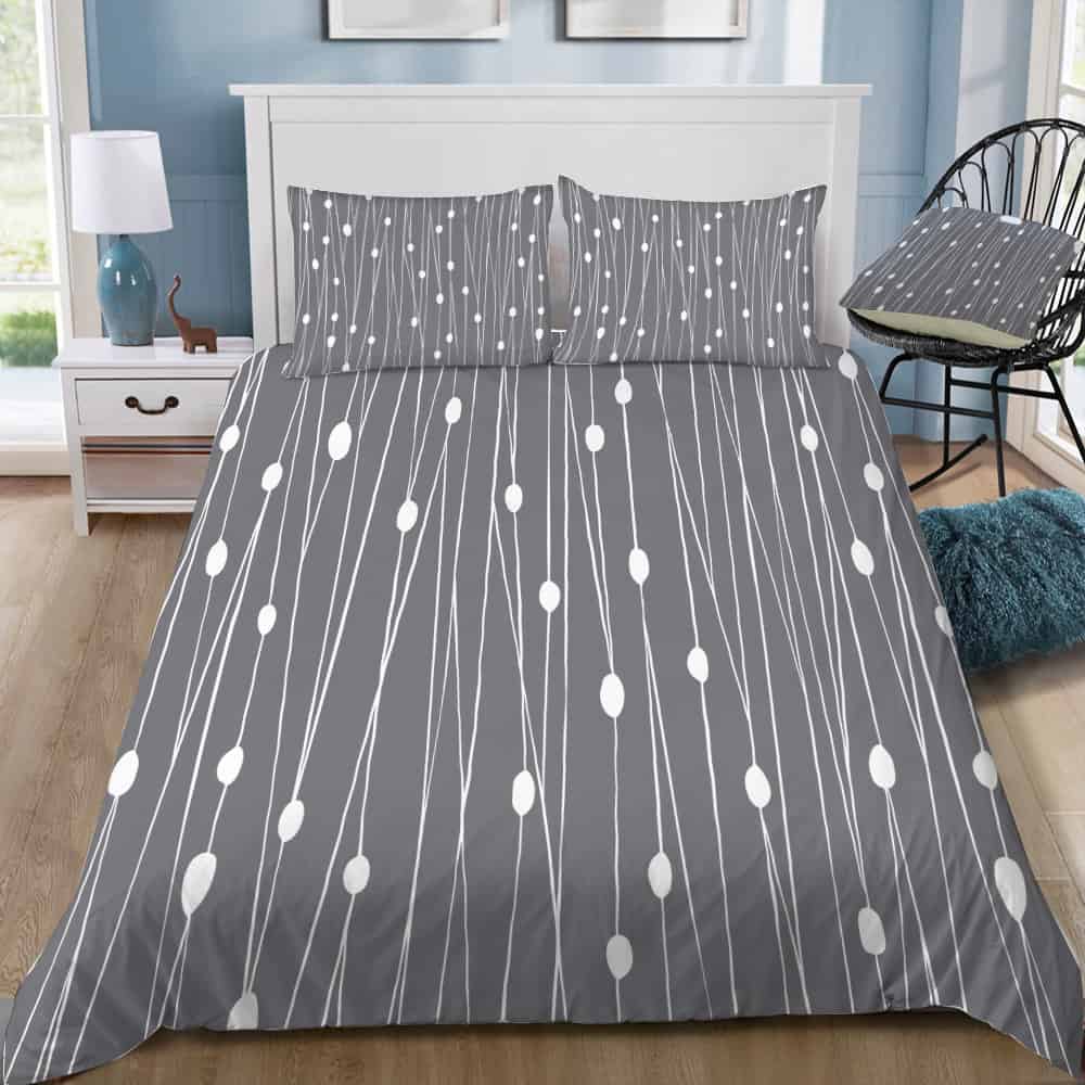Gray Entangled Bedding Set Gray Entangled Bedding Set