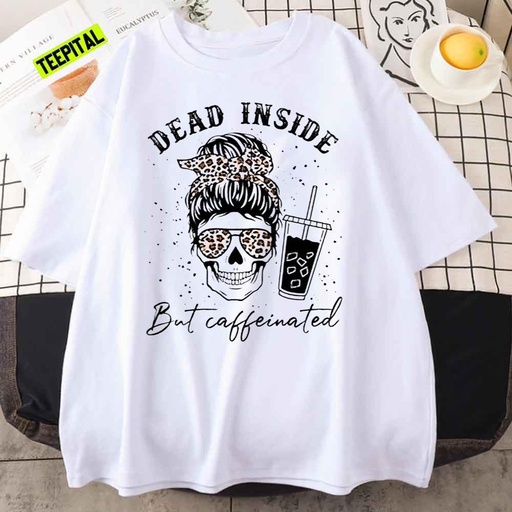 Halloween Mom Skull Coffee Messy Bun Fall T-Shirt Halloween Mom Skull Coffee Messy Bun Fall T-Shirt