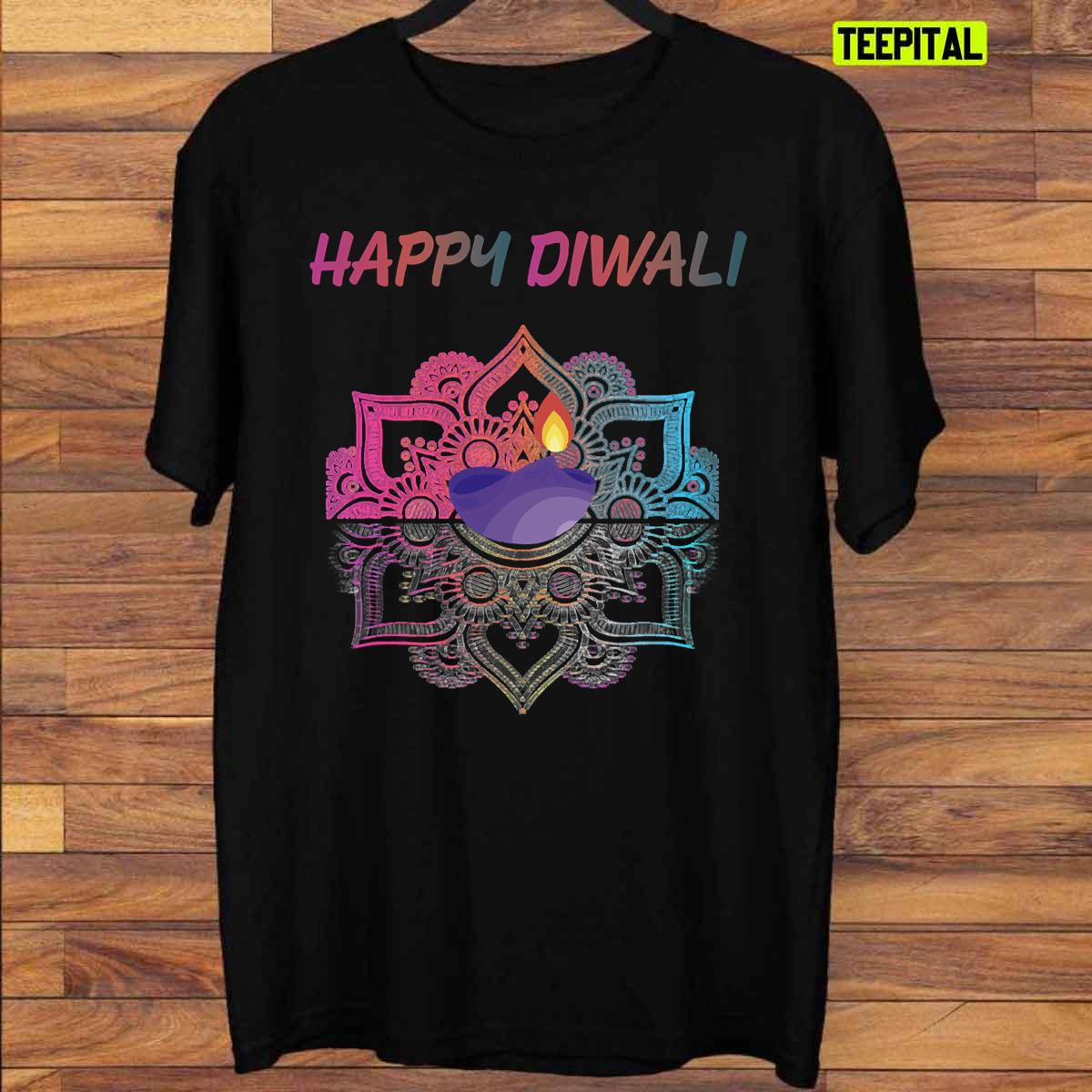 Happy Diwali Day Indian Culture Lights Festivity T-Shirt Happy Diwali Day Indian Culture Lights Festivity T-Shirt