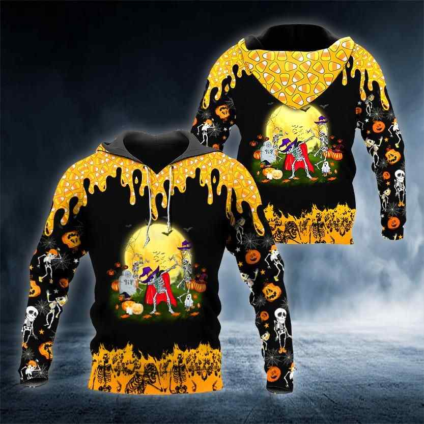 Happy Halloween Party Skull All Over Printed US Unisex Size Hoodie Happy Halloween Party Skull All Over Printed US Unisex Size Hoodie