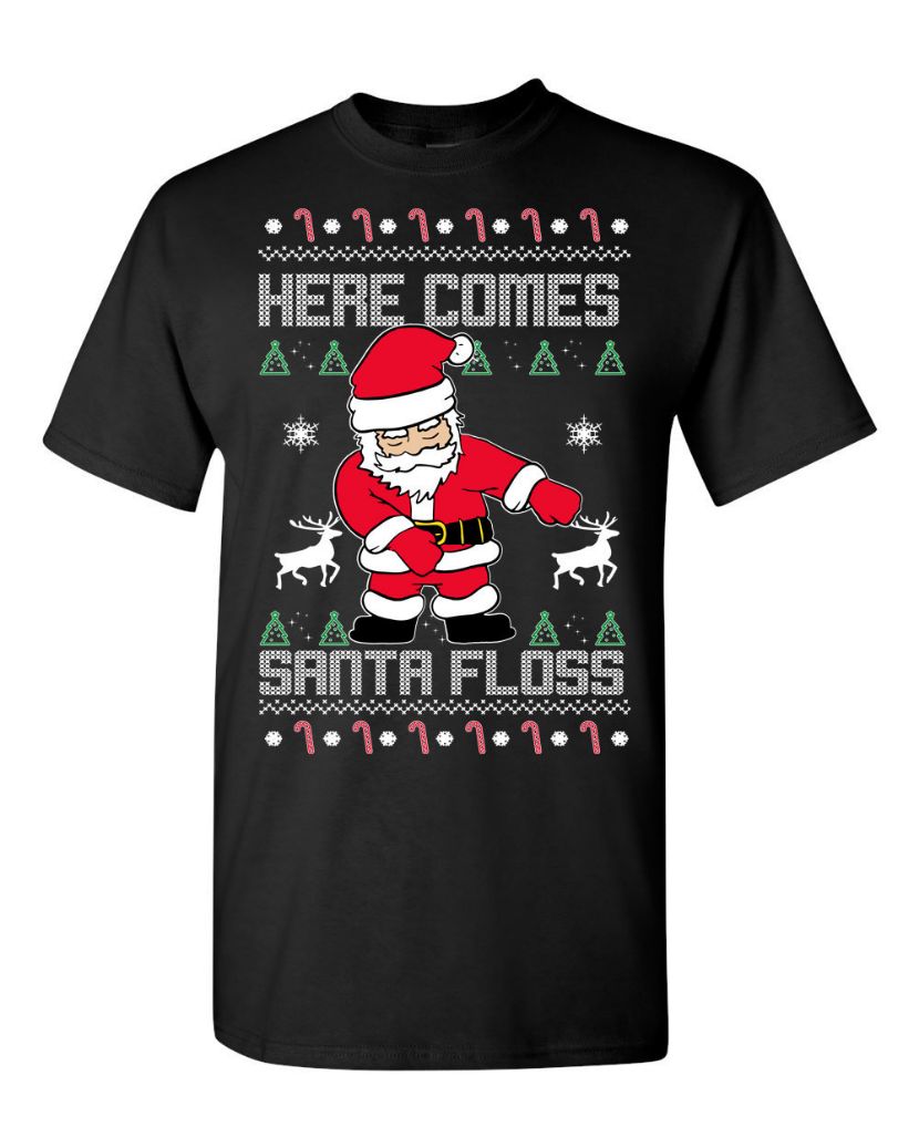 Here Comes Santa Floss Unisex Sweatshirt Here Comes Santa Floss Unisex Sweatshirt