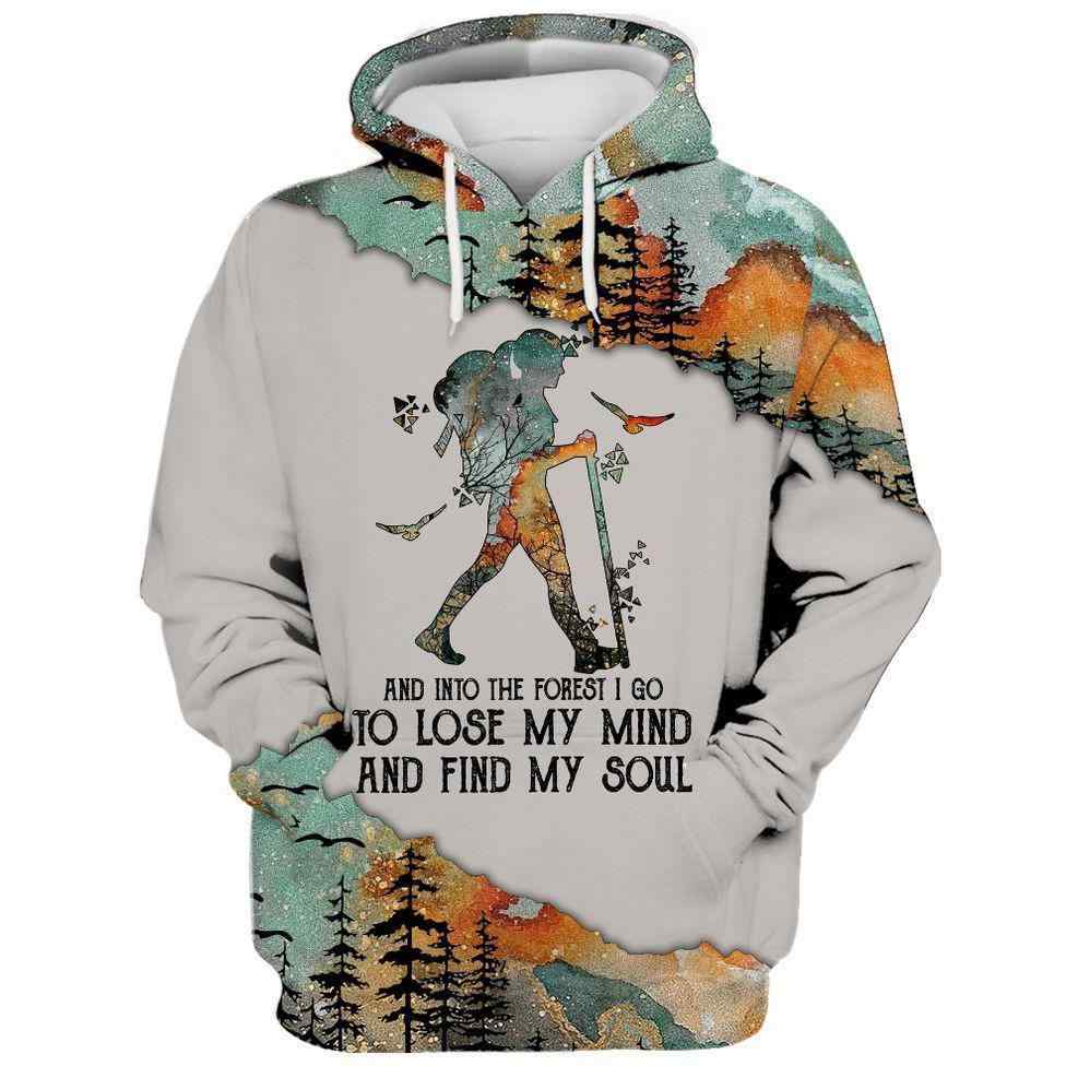 Hippie Camping Into The Forest I Go All Over Printed Unisex Hoodie Hippie Camping Into The Forest I Go All Over Printed Unisex Hoodie