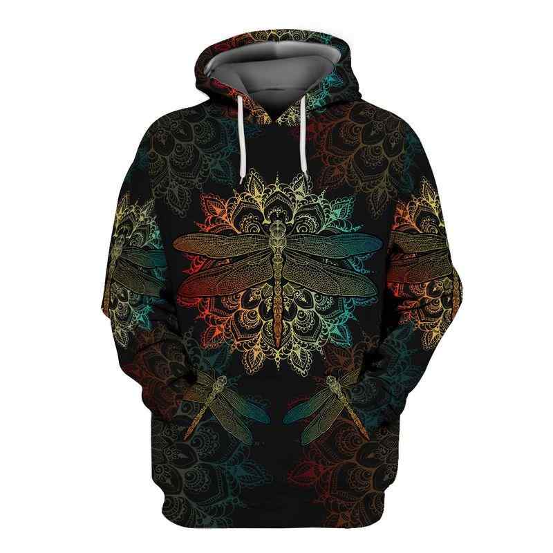 Hippie Dragonfly All Over Printed Unisex Hoodie Hippie Dragonfly All Over Printed Unisex Hoodie