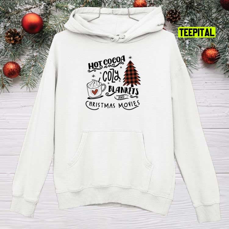 Hot Cocoa Cozy Blankets Christmas Movies Buffalo Plaid Sweatshirt Hot Cocoa Cozy Blankets Christmas Movies Buffalo Plaid Sweatshirt