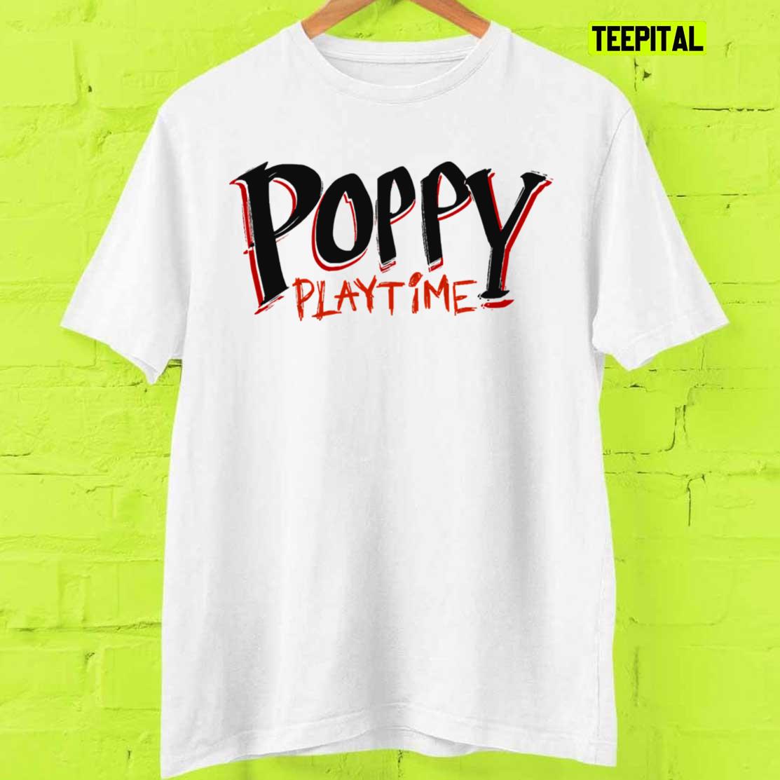 Huggy Wuggy Poppy Playtime Logo Title T-Shirt Huggy Wuggy Poppy Playtime Logo Title T-Shirt