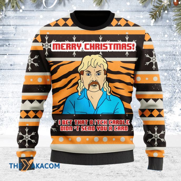 I Bet That B!tch Didn't Send You A Card Awesome Christmas 3D Sweater I Bet That B!tch Didn't Send You A Card Awesome Christmas 3D Sweater