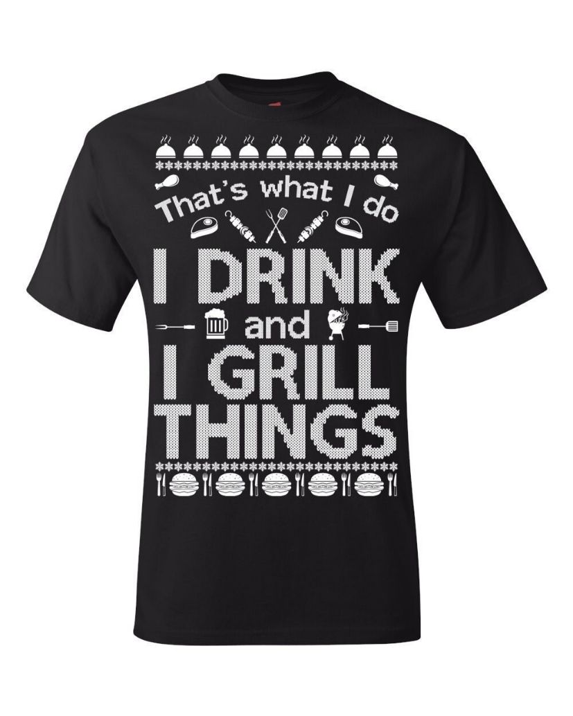 I Drink and I Grill Things Ugly Christmas Sweater I Drink and I Grill Things Ugly Christmas Sweater