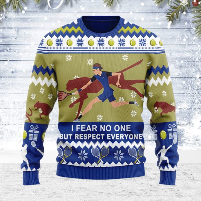 I Fear No One But Respect Everyone Christmas 3D Sweater I Fear No One But Respect Everyone Christmas 3D Sweater