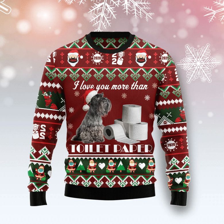 I Love You More Than Toilet Paper All Over Printed Xmas Sweater I Love You More Than Toilet Paper All Over Printed Xmas Sweater
