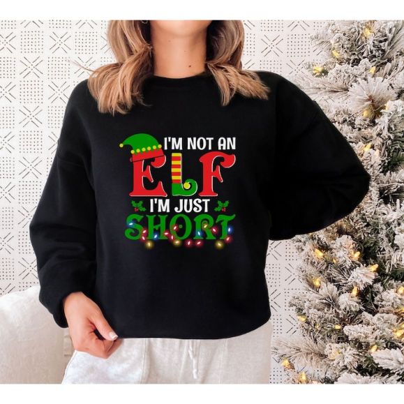 I'm Not An Elf I'm Just Short Funny Ugly Christmas I'm Not An Elf I'm Just Short Funny Ugly Christmas