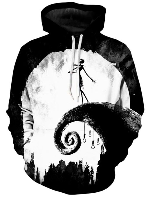Jack Skellington Dark Christmas Pullover And Zipped 3D Hoodie