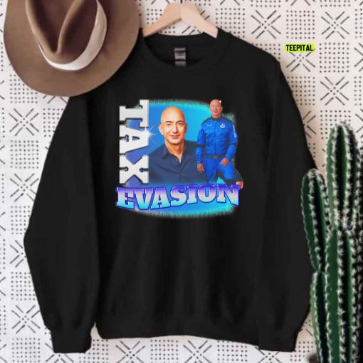 Jeffrey Bezos Tax Evasion Retro T-Shirt