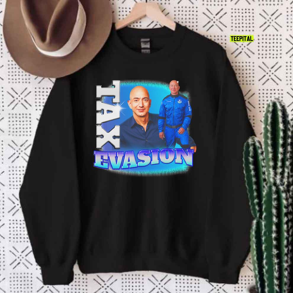Jeffrey Bezos Tax Evasion Retro T-Shirt Jeffrey Bezos Tax Evasion Retro T-Shirt