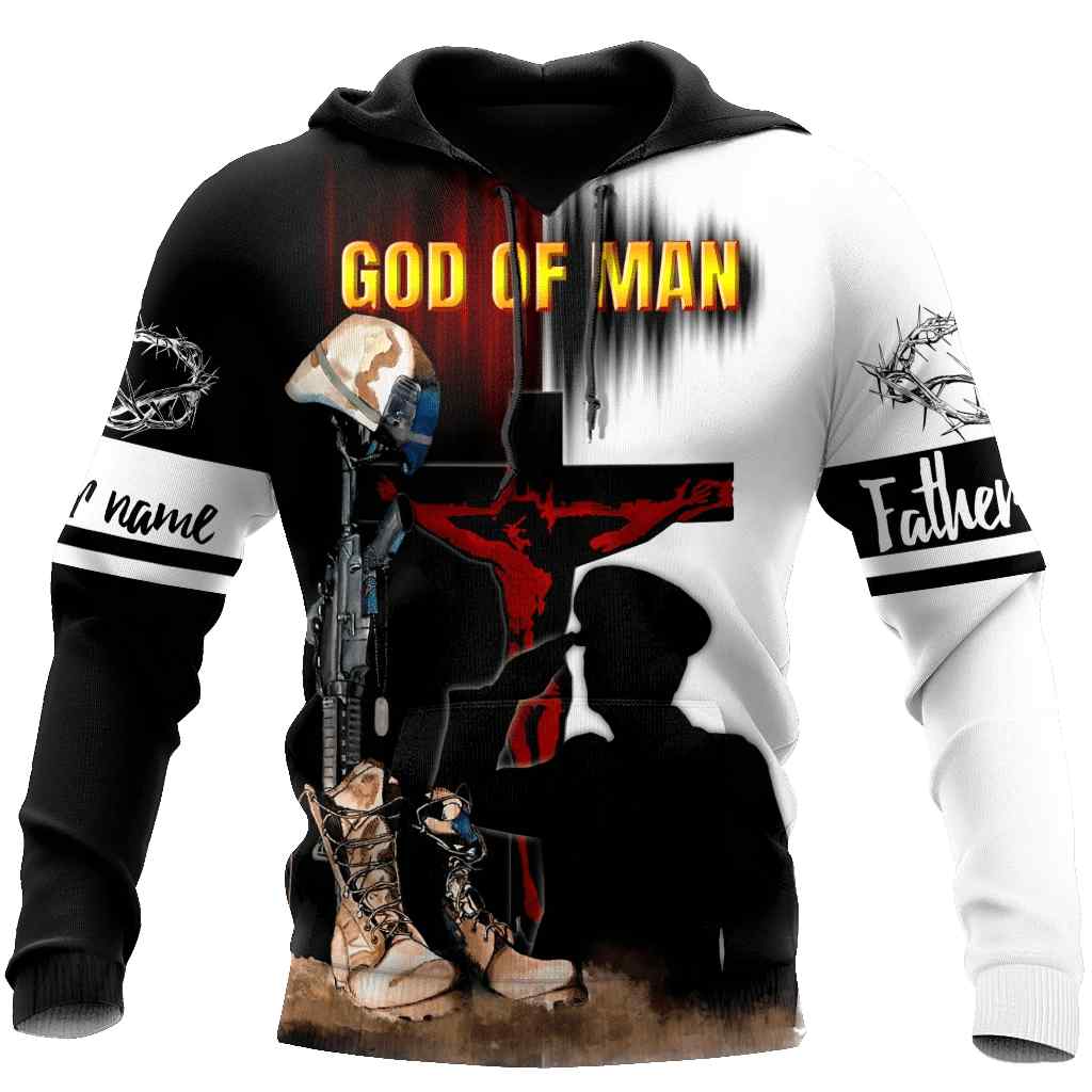 Jesus Father's day Persionalized Your Name All Over Printed Hoodie JJ KT Jesus Father's day Persionalized Your Name All Over Printed Hoodie JJ KT