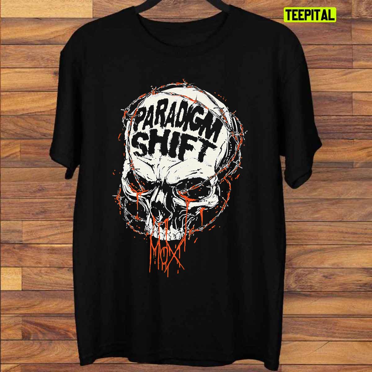 Jon Moxley Paradigm Shift Skull T-Shirt Jon Moxley Paradigm Shift Skull T-Shirt