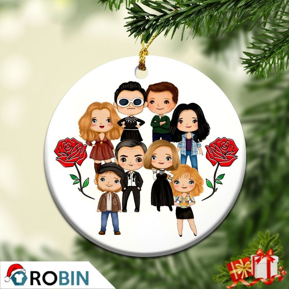 La La La Moira David Alexis Johnny Rose Christmas Ceramic Ornament La La La Moira David Alexis Johnny Rose Christmas Ceramic Ornament