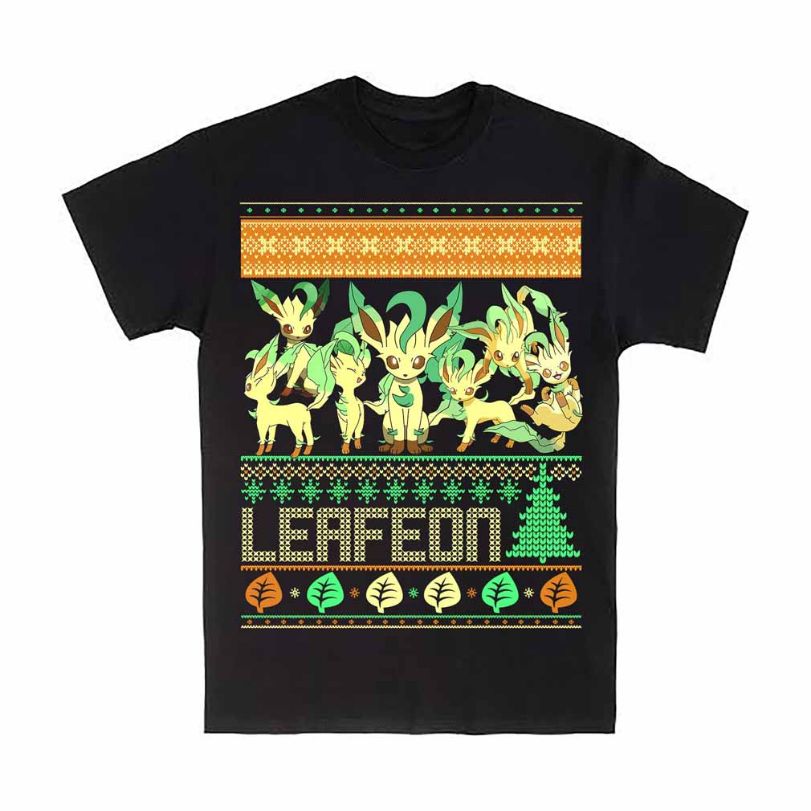 Leafeon Ugly Christmas Style T-Shirt Leafeon Ugly Christmas Style T-Shirt