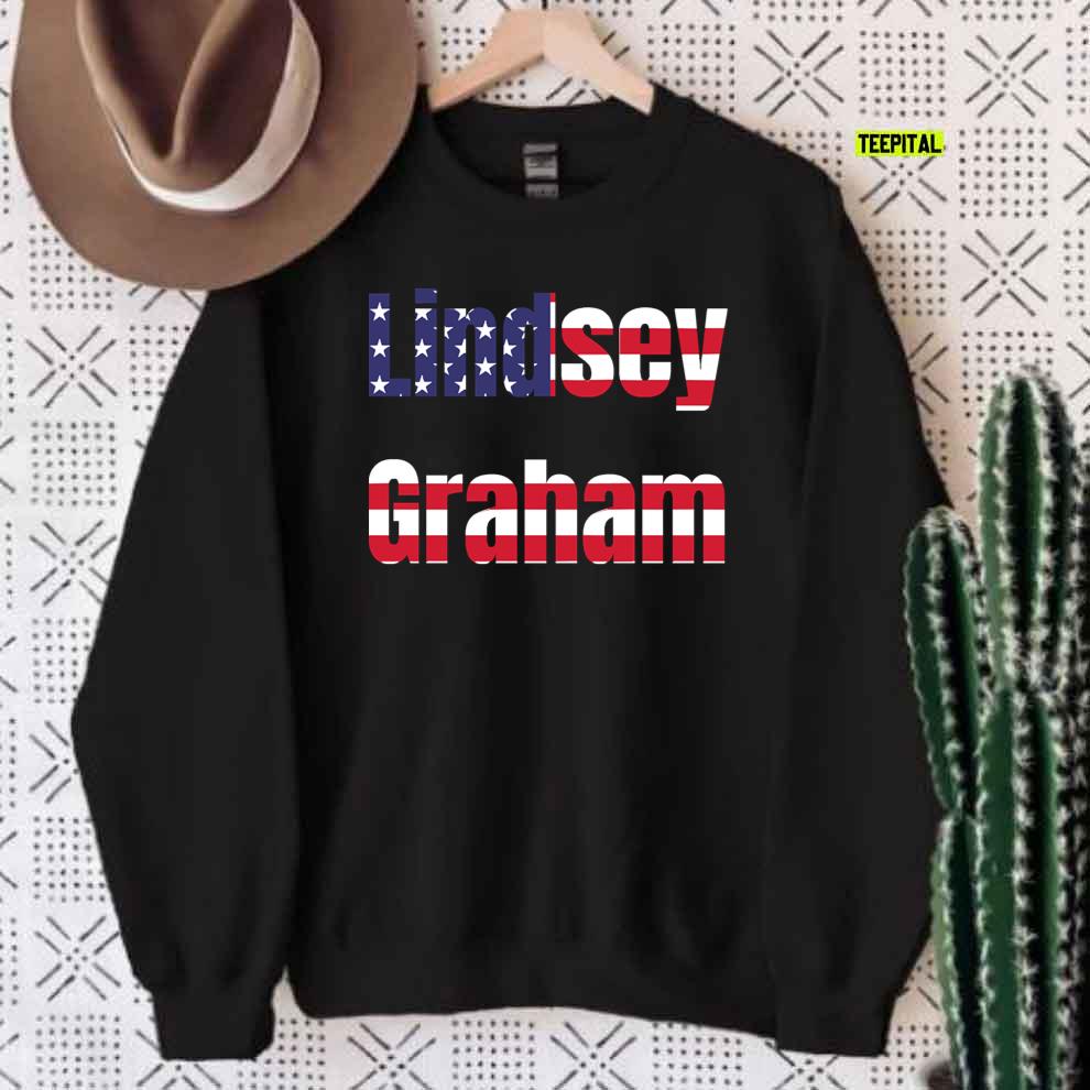 Lindsey Graham USA Flag T-Shirt Lindsey Graham USA Flag T-Shirt