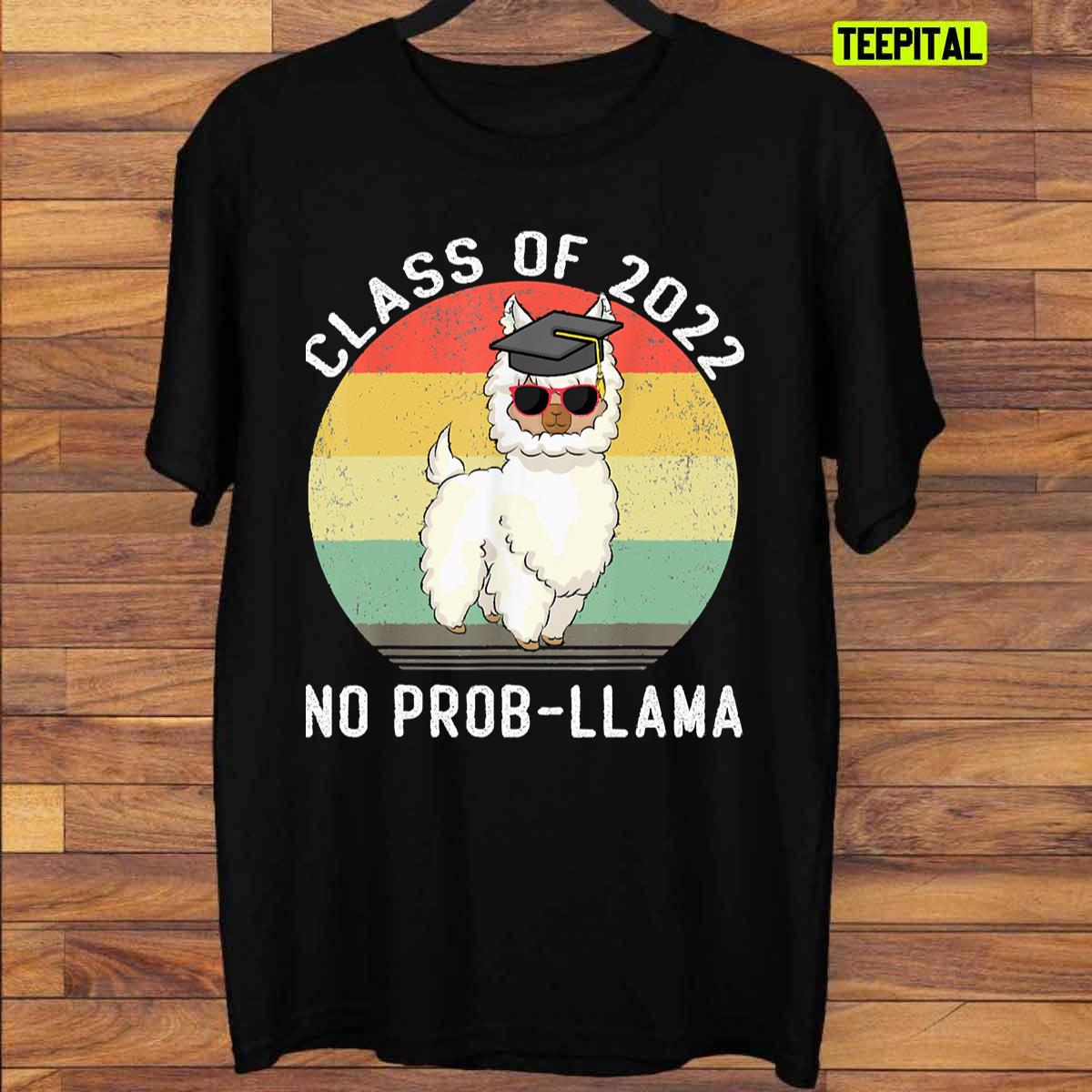 Llama Alpaca Cap Senior Graduation Senior 2022 Unisex T-Shirt Llama Alpaca Cap Senior Graduation Senior 2022 Unisex T-Shirt