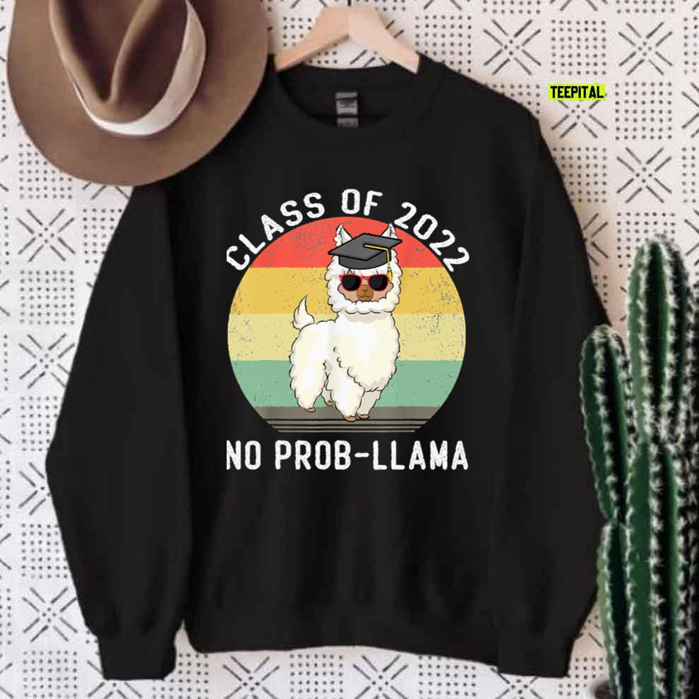 Llama Alpaca Cap Senior Graduation Senior 2022 Unisex T-Shirt Llama Alpaca Cap Senior Graduation Senior 2022 Unisex T-Shirt