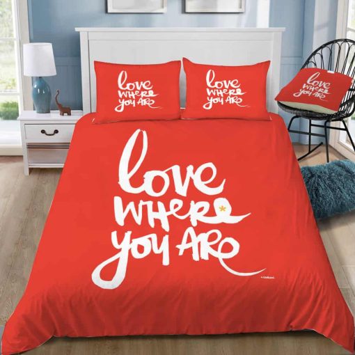 Love Red Bedding Set