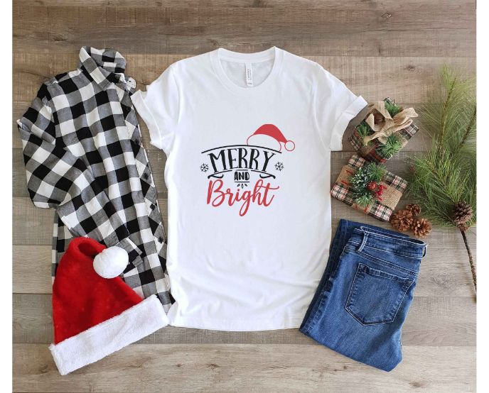 Merry And Bright Christmas Sweatshirt Merry And Bright Christmas Sweatshirt