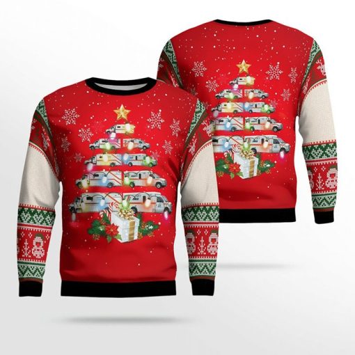 Merry Christmas Lambton EMS Ugly Sweater Sweatshirt