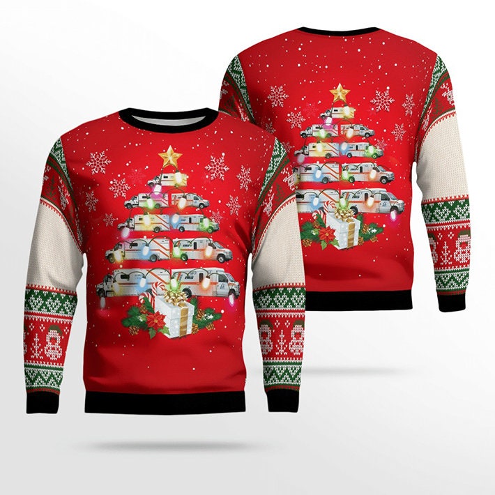 Merry Christmas Lambton EMS Ugly Sweater Sweatshirt Merry Christmas Lambton EMS Ugly Sweater Sweatshirt