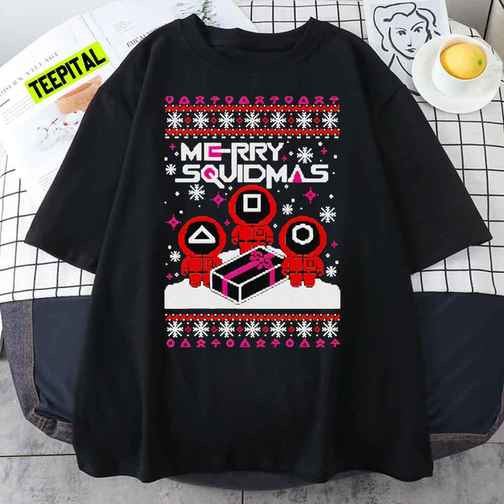 Merry Squidmas Squid Game Movie Ugly Sweatshirt Merry Squidmas Squid Game Movie Ugly Sweatshirt