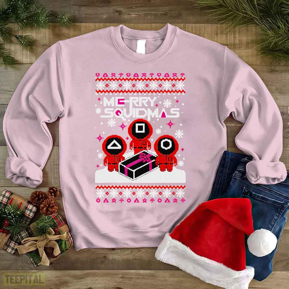 Merry Squidmas Squid Game Movie Ugly Sweatshirt Merry Squidmas Squid Game Movie Ugly Sweatshirt