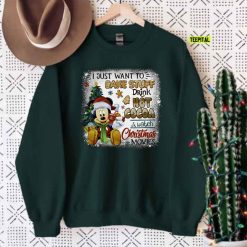 Mickey Mouse Bake Stuff Drink Hot Cocoa And Watch Christmas Movies Sweatshirt