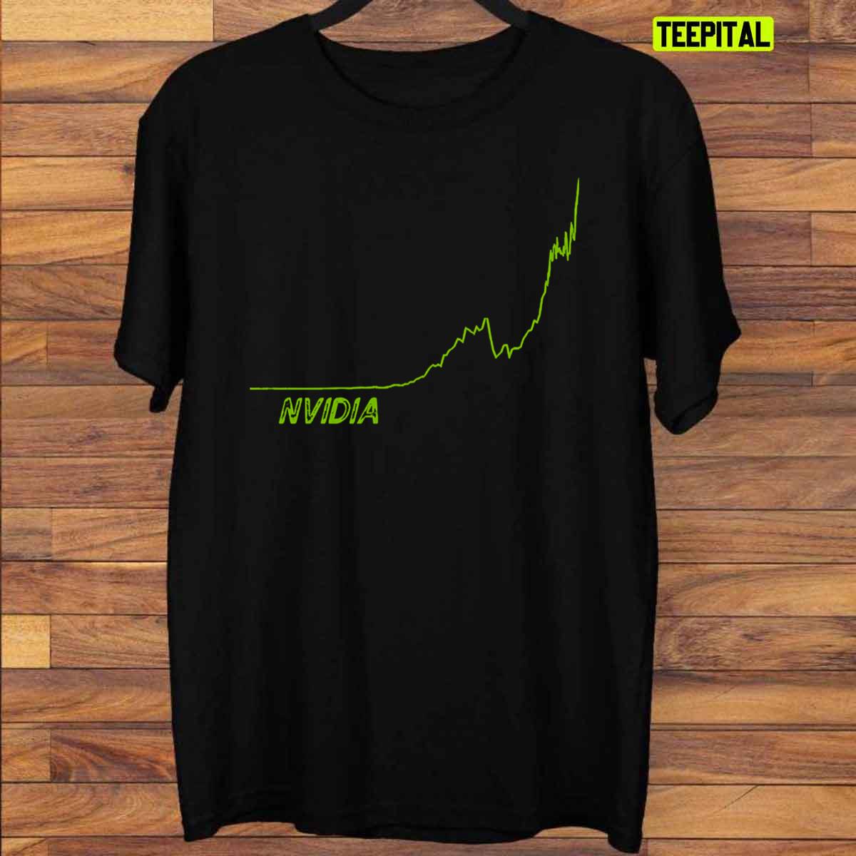 Nvidia Stock Graph T-Shirt Nvidia Stock Graph T-Shirt